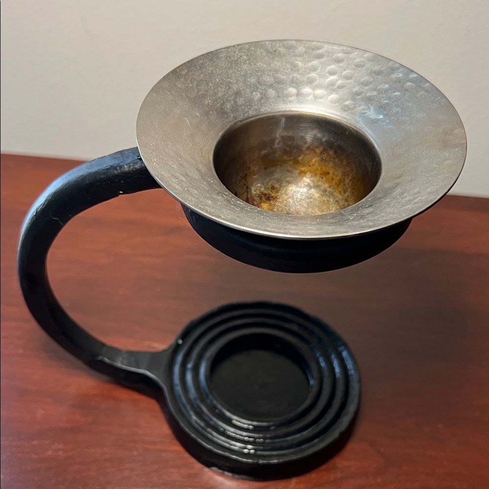 Vintage Wrought Iron Essential Oil Burner Aroma Diffuser Wax Melt Candle Holder
